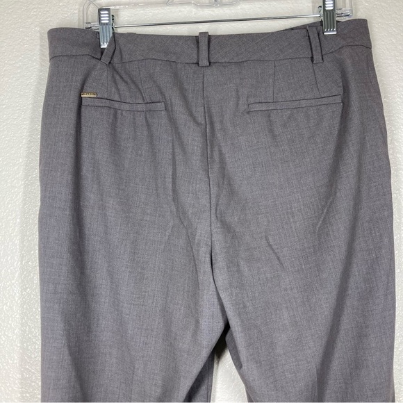 DKNY Womens Dress Pant Gray 10 Straight Leg Trousers Rayon Minimalist - Picture 9 of 16